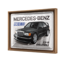 nostalgic-art-mercedes-benz-190-e-2-5-16-evolution-ii-targa-in-metallo-30x40-cm image 3