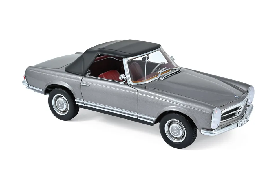 norev-mercedes-benz-230-sl-1963-modellino-auto-1-18-anthracite-m-tallis image 1