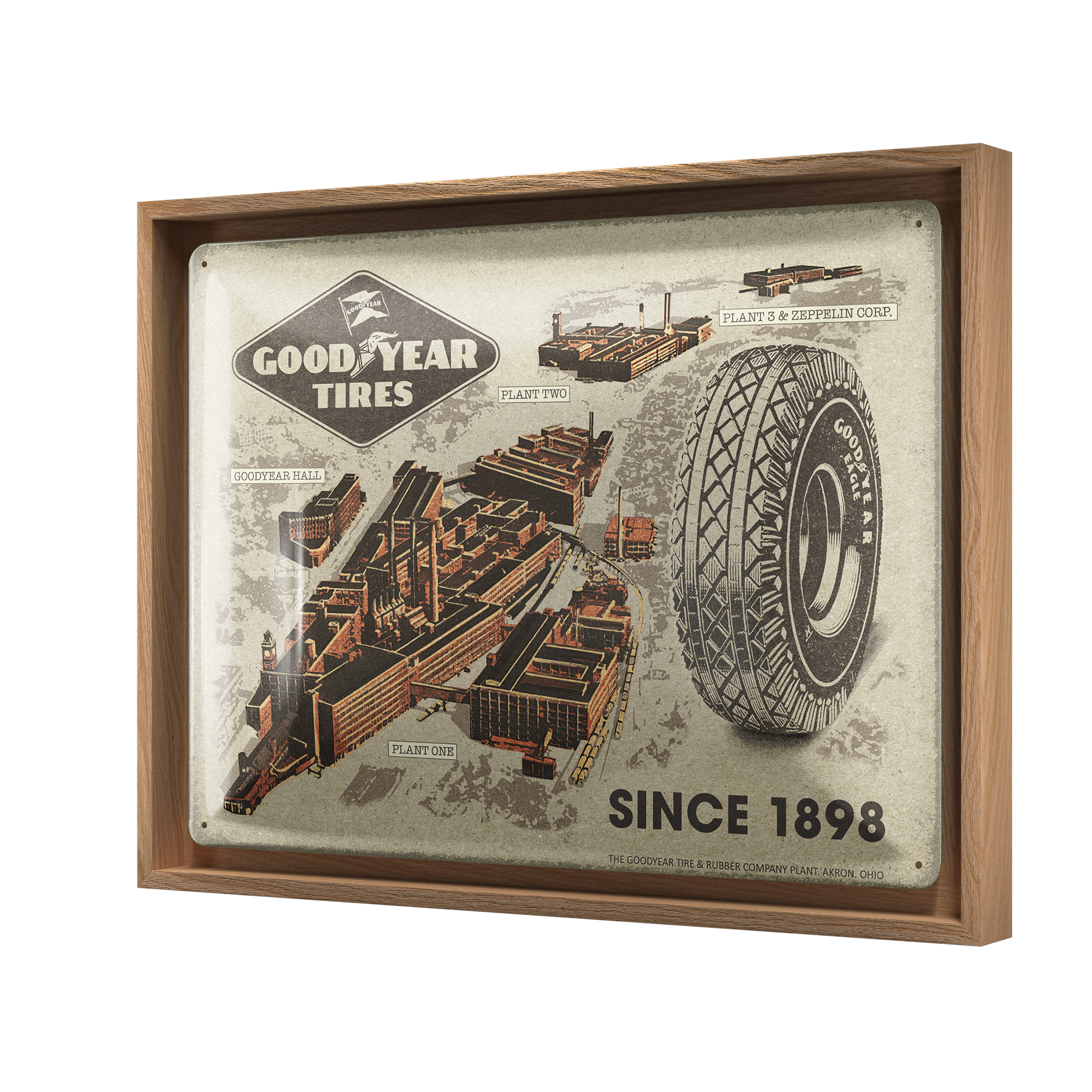 nostalgic-art-goodyear-factories-since-1898-insegna-n-frame-l-33-5x44-cm image 1