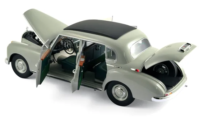 norev-mercedes-benz-300-1955-grigio-beige-modellino-1-18 image 1