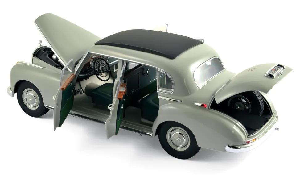 norev-mercedes-benz-300-1955-grigio-beige-modellino-1-18 image 1