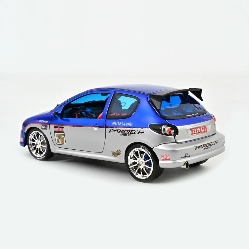 norev-peugeot-206-bad-rider-modellino-auto-1-18 image 1