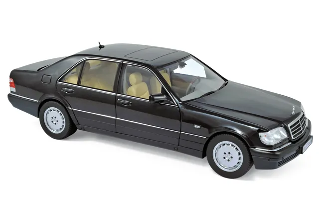 norev-mercedes-benz-s320-1997-modellino-auto-1-18-noir-m-tallis image 1