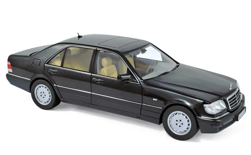 norev-mercedes-benz-s320-1997-modellino-auto-1-18-noir-m-tallis image 1