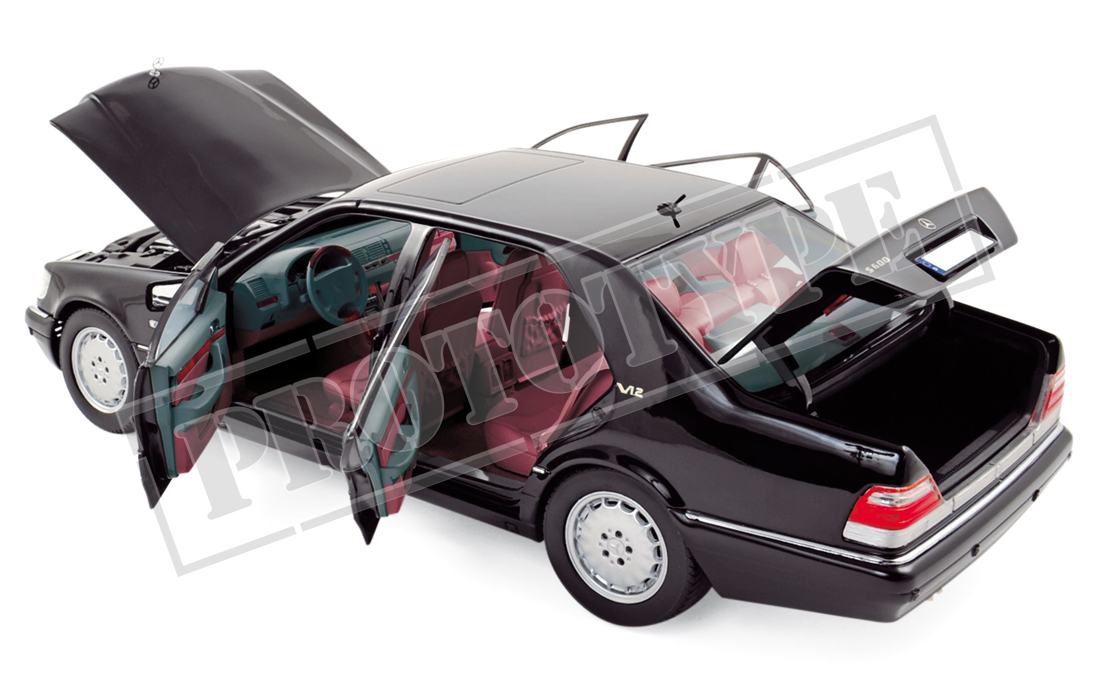 norev-mercedes-benz-s600-1997-modellino-auto-1-18-noir image 2