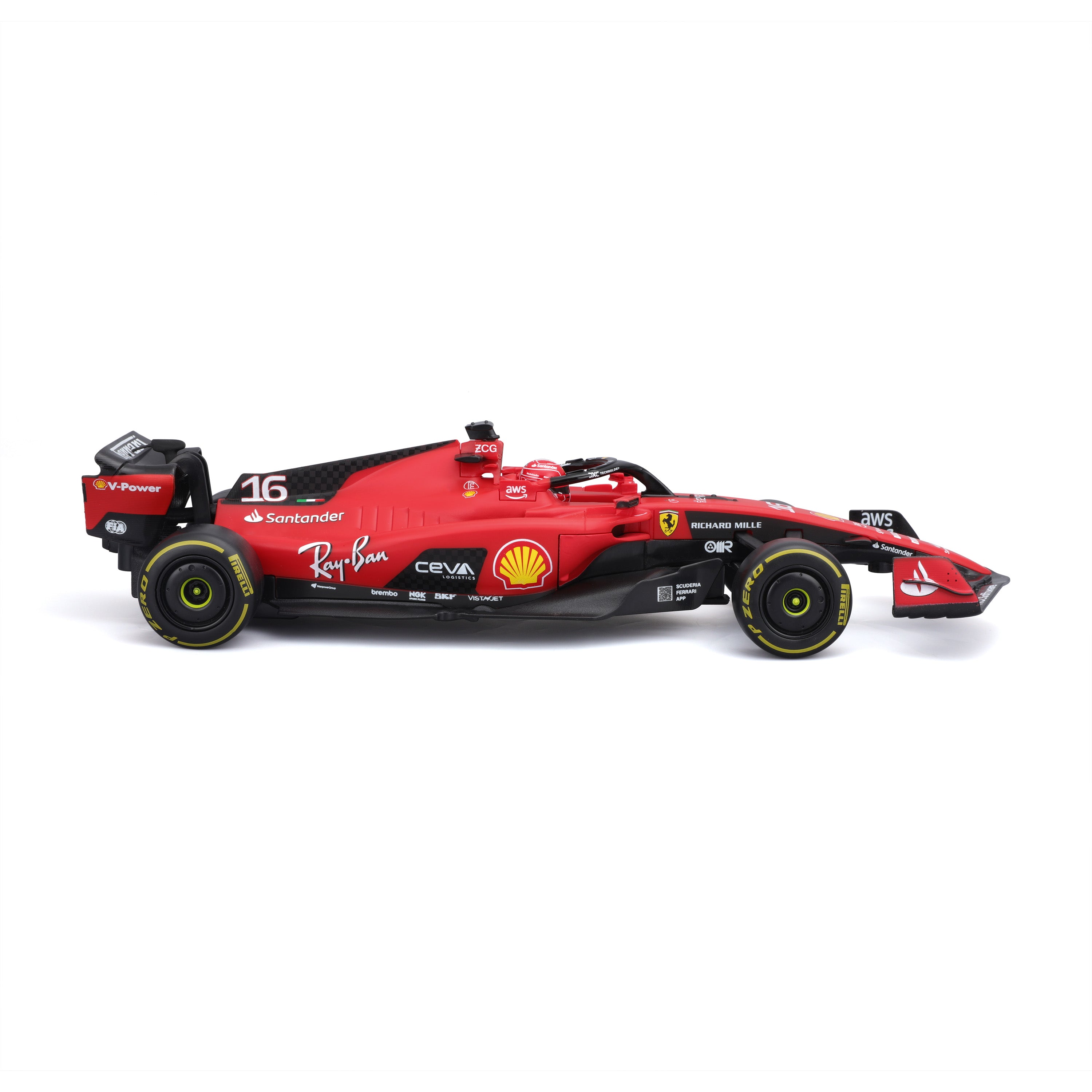 maisto-tech-ferrari-f1-sf-23-16-leclerc-rc-1-24-auto-radiocomandata image 4