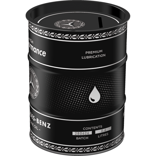 nostalgic-art-mercedes-benz-engine-oil-salvadanaio-a-fusto-600-ml image 2
