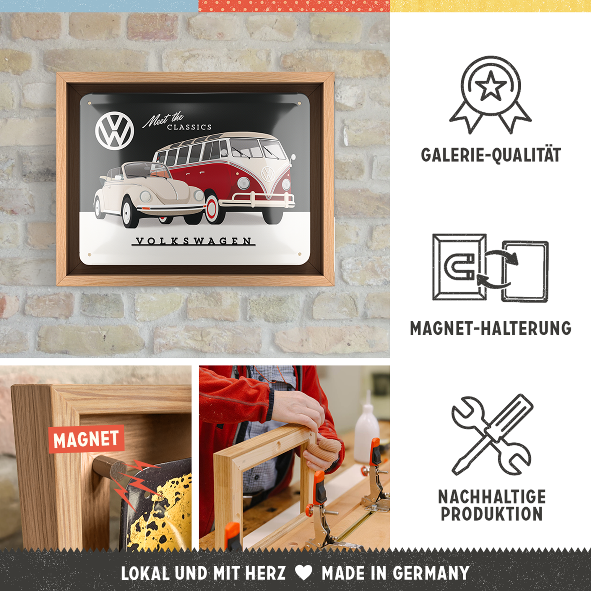 nostalgic-art-vw-meet-the-classics-n-frame-s-edition-18-5x24-cm image 5