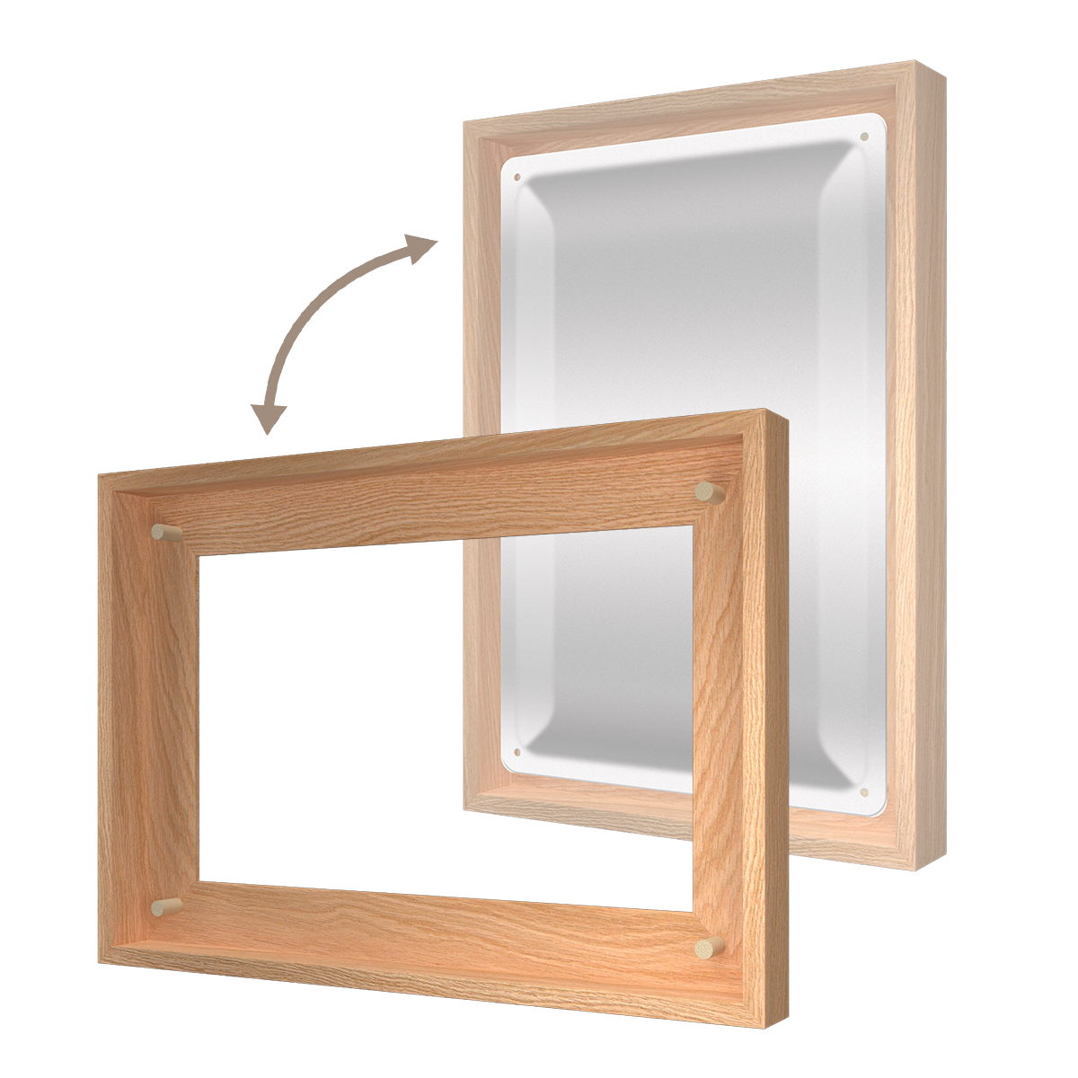 nostalgic-art-n-frame-m-cornice-in-legno-rovere-per-targhe-20x30 image 1