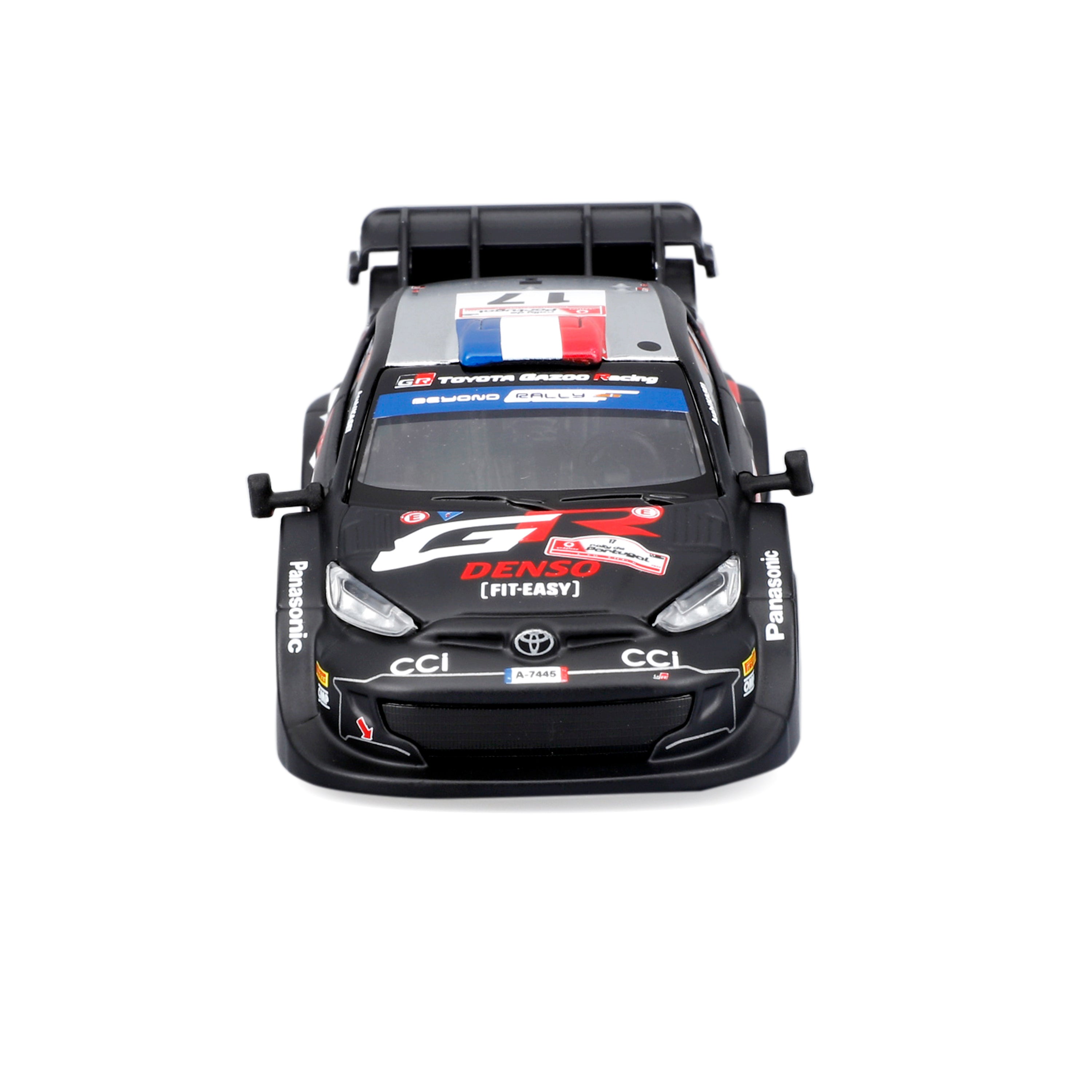 bburago-toyota-gr-yaris-rally1-hybrid-17-1-43-con-teca-modellino-rally-nero image 2