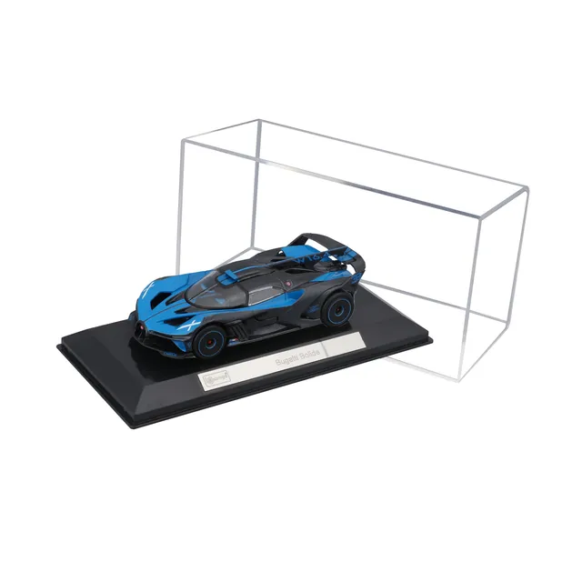 bburago-bugatti-bolide-1-43-blu-nera-con-teca image 1