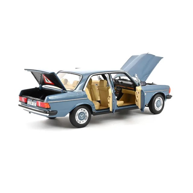 norev-mercedes-benz-200-w123-1982-1-18-modellino-auto-china-blue image 1