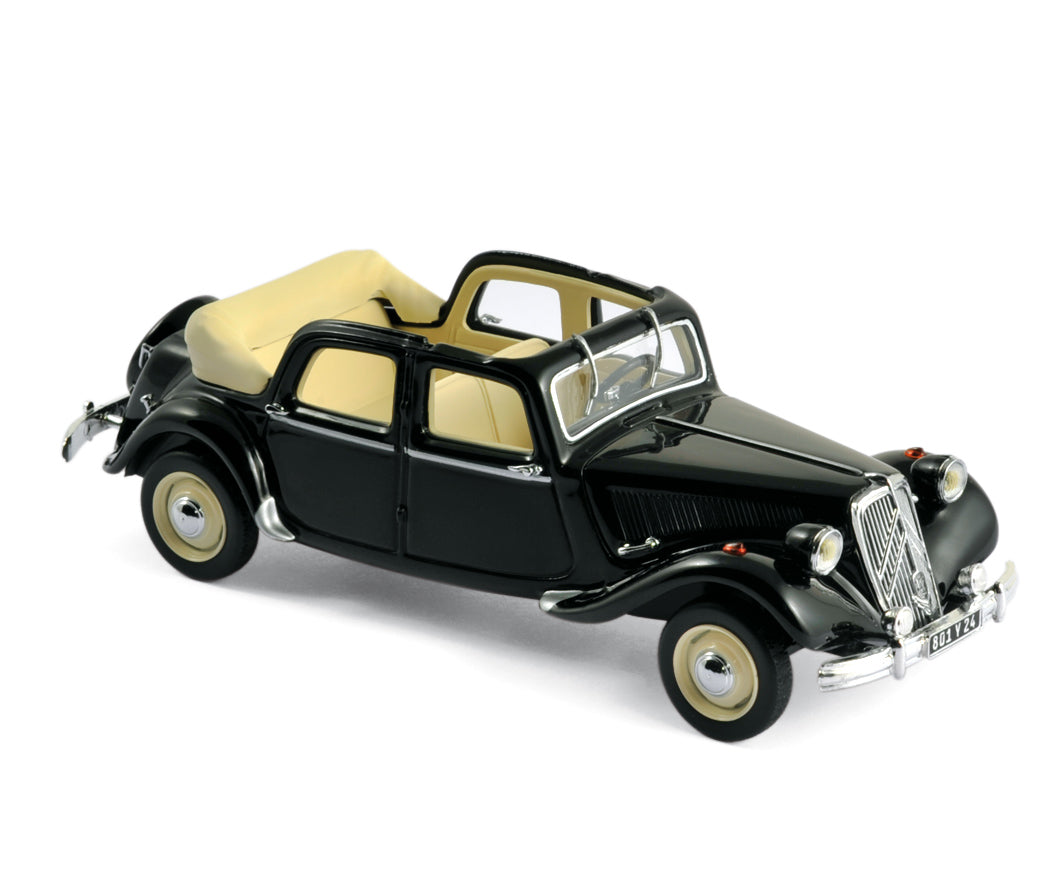 norev-citro-n-traction-15-six-d-couvrable-a-e-a-t-1951-noir-modellino-auto-1-43 image 1