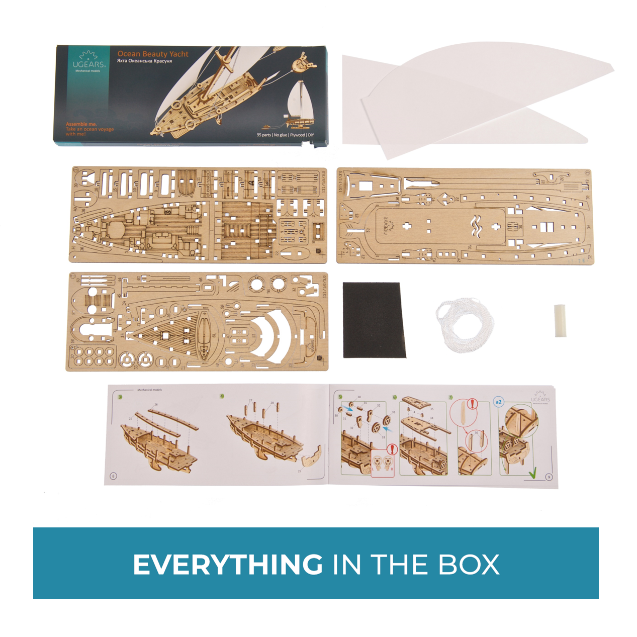 ugears-ocean-beauty-yacht-veliero-in-legno-con-vele image 6