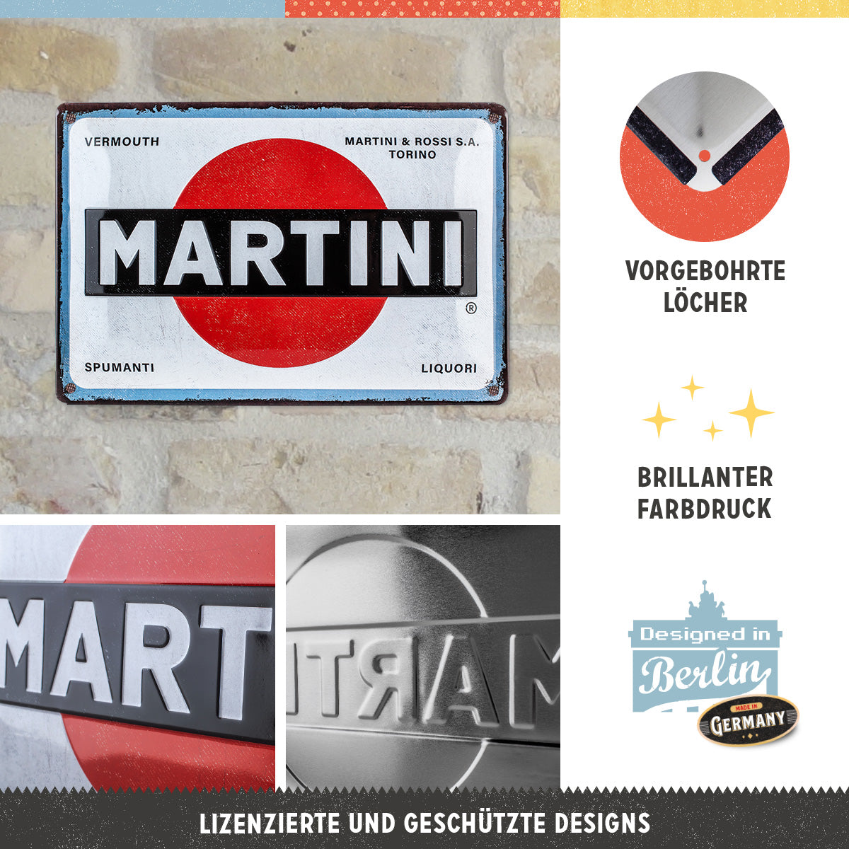 nostalgic-art-martini-logo-white-targa-in-metallo-20x30-cm-2 image 2