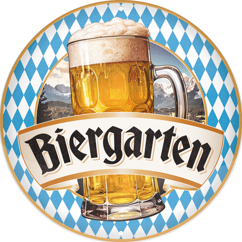 nostalgic-art-biergarten-targa-rotonda-in-metallo-35-cm-2 image 1