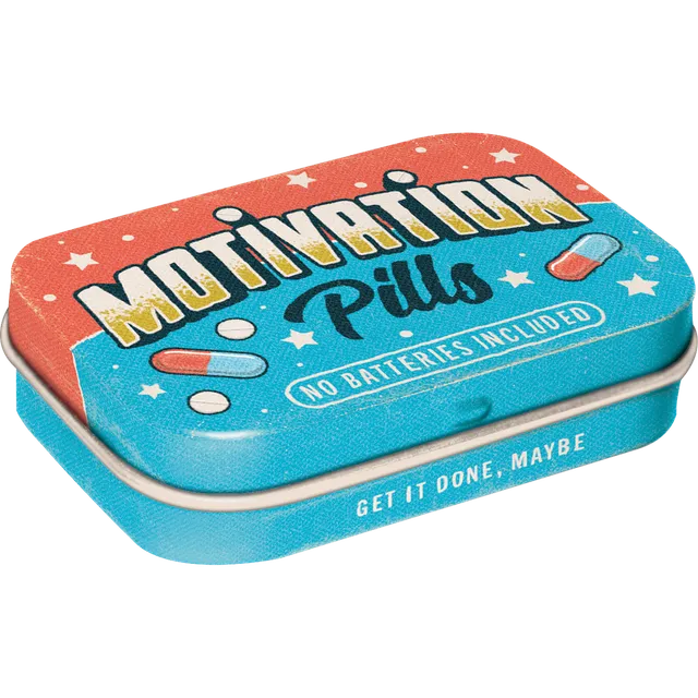 nostalgic-art-motivation-pills-scatola-metallo-porta-mentine-6-x-4-cm image 1