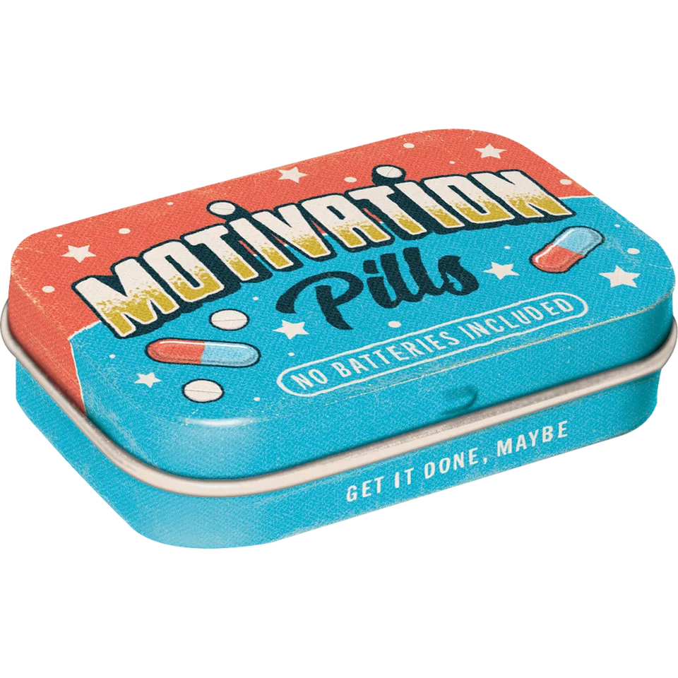 nostalgic-art-motivation-pills-scatola-metallo-porta-mentine-6-x-4-cm image 1