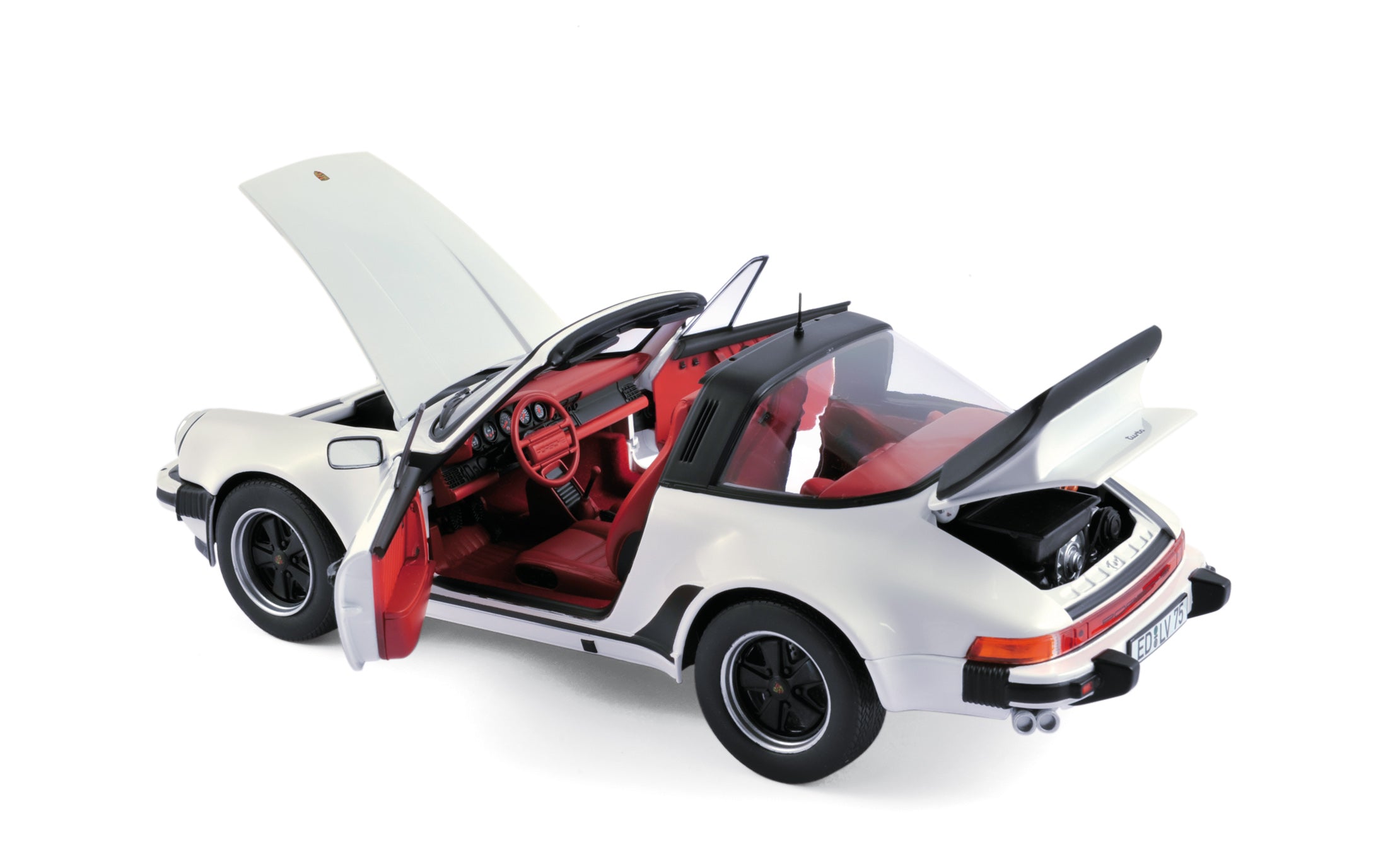 norev-porsche-911-turbo-targa-1987-bianca-modellino-auto-1-18 image 2