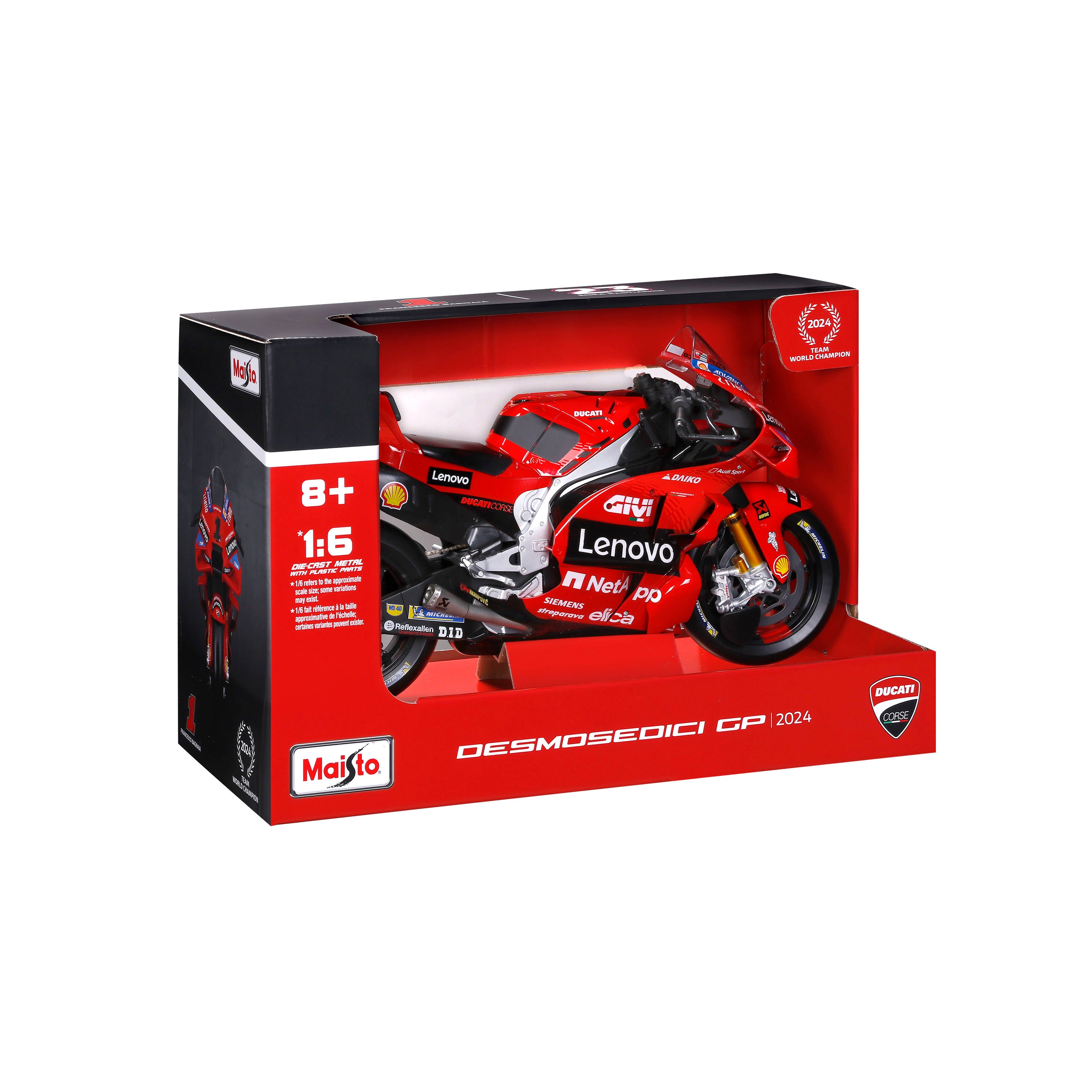 bburago-ducati-desmosedici-motogp-2024-scala-1-6 image 2