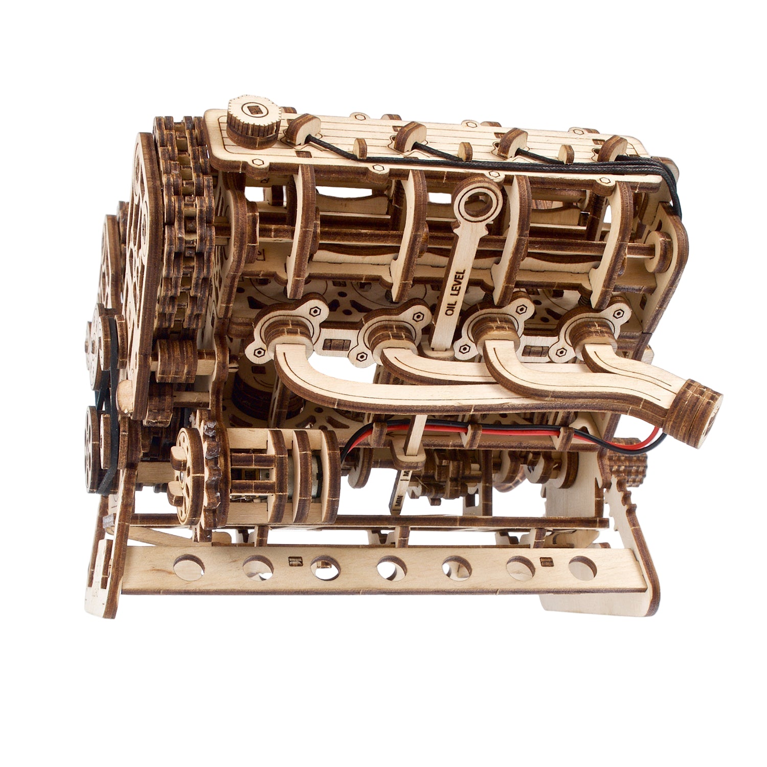 ugears-v8-engine-motore-v8-meccanico-in-legno-da-costruire image 4