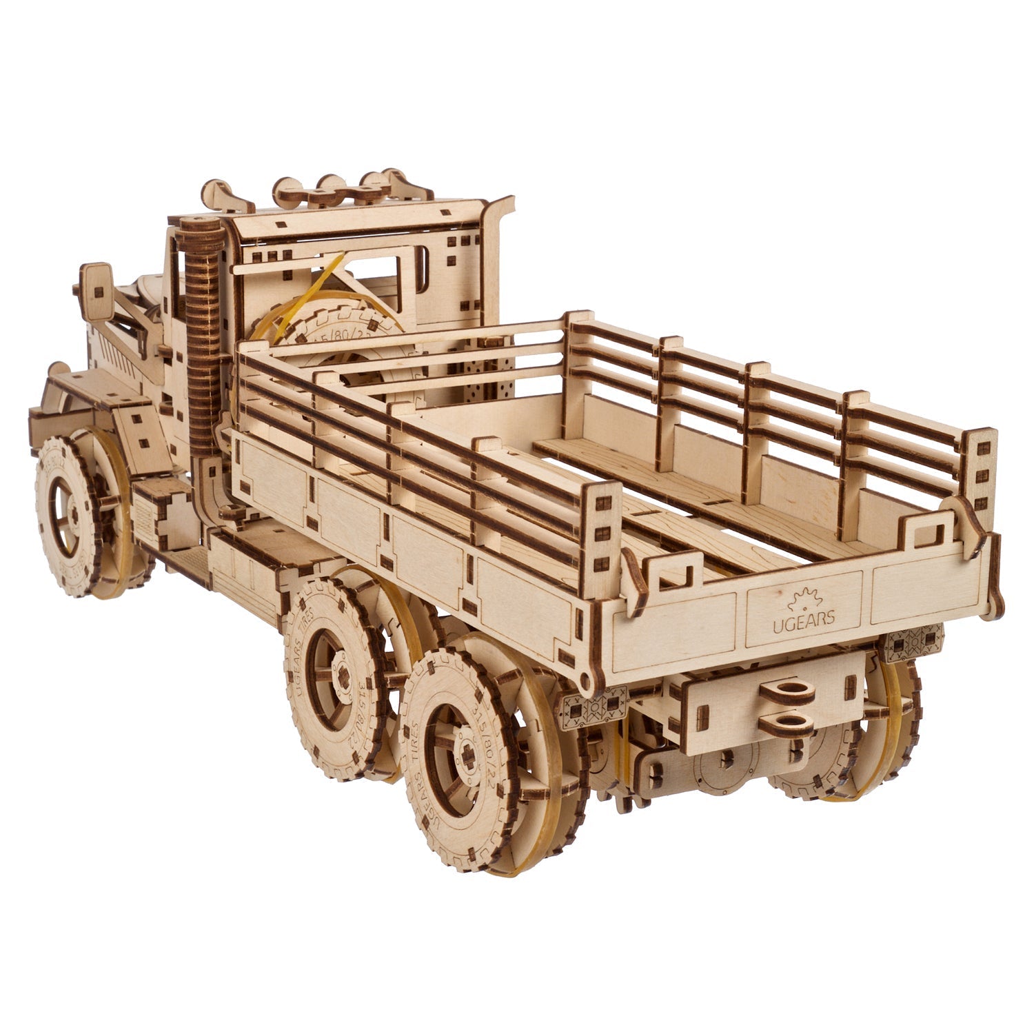 ugears-cargo-truck-camion-in-legno-3d-a-molla-da-assemblare-advanced-gears image 3