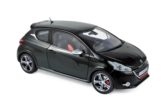 norev-peugeot-208-gti-2013-modellino-auto-1-18-nero-perla-nera image 1