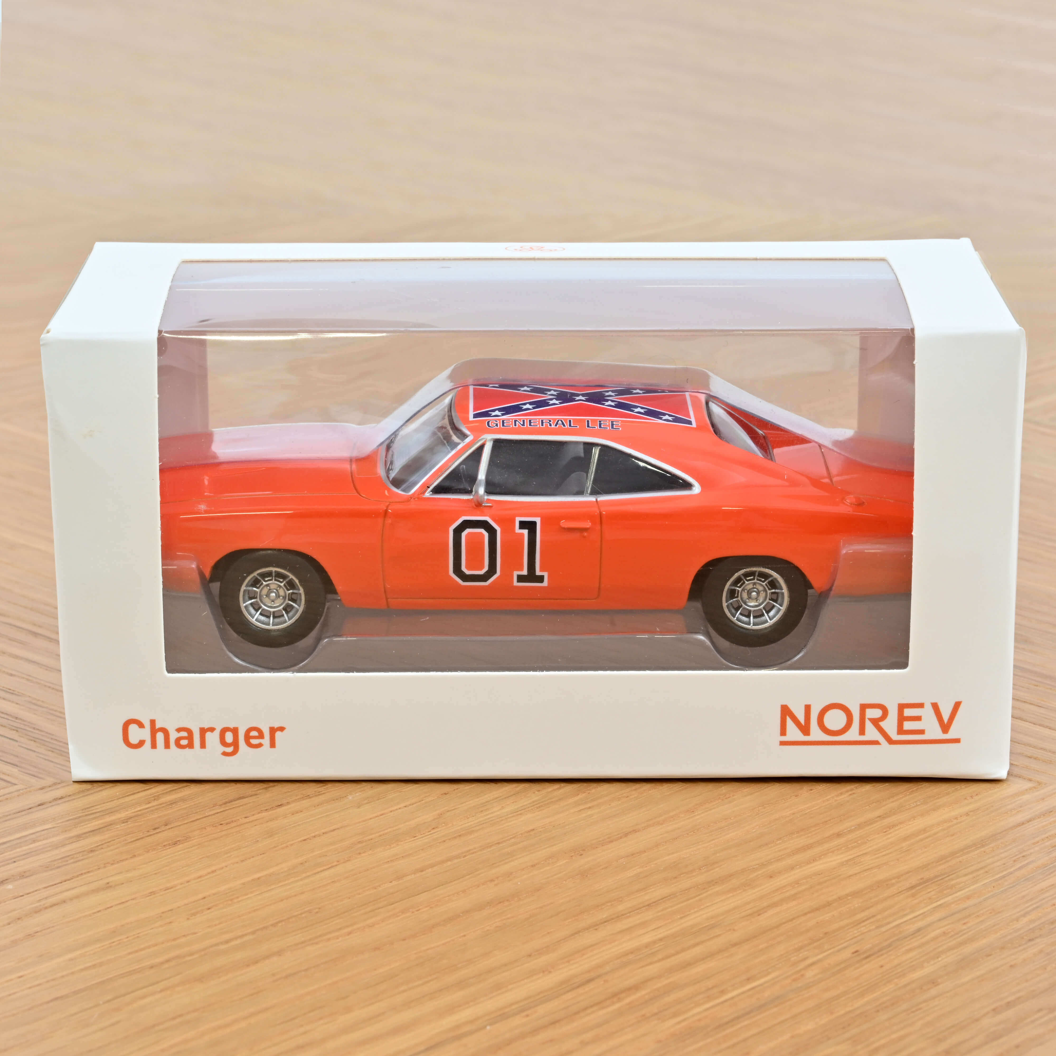 norev-dodge-charger-1969-general-lee-jet-car-1-43-modellino-muscle-car-hazzard image 3