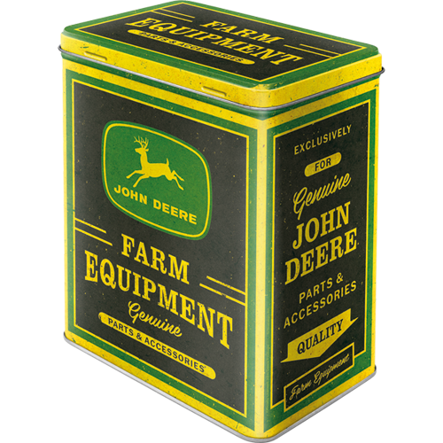 nostalgic-art-john-deere-genuine-farm-equipment-scatola-metallo-l-3-litri image 1