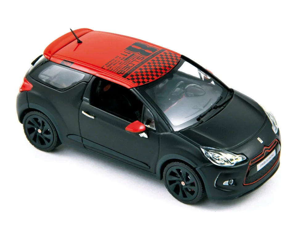 norev-citro-n-ds3-racing-s-loeb-2012-nero-opaco-e-rosso-1-43 image 1