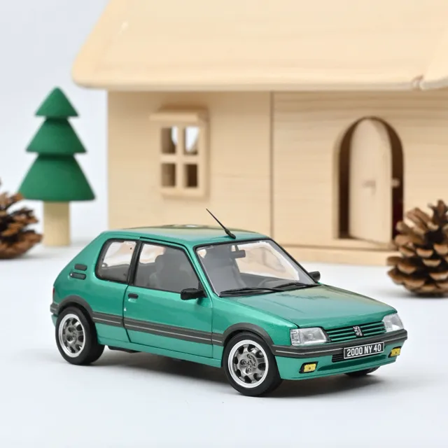 norev-peugeot-205-gti-griffe-1990-verde-modellino-auto-1-18 image 1