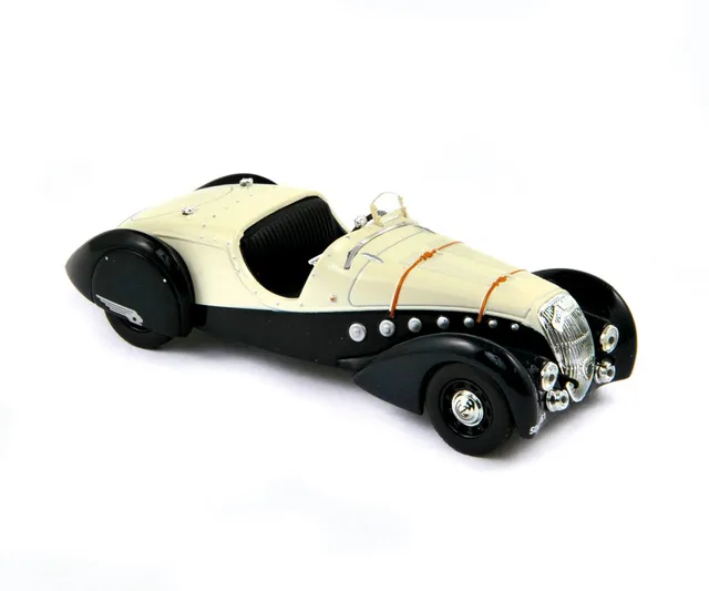 norev-peugeot-302-darl-mat-roadster-1937-1-43-blu-scuro-e-crema image 1