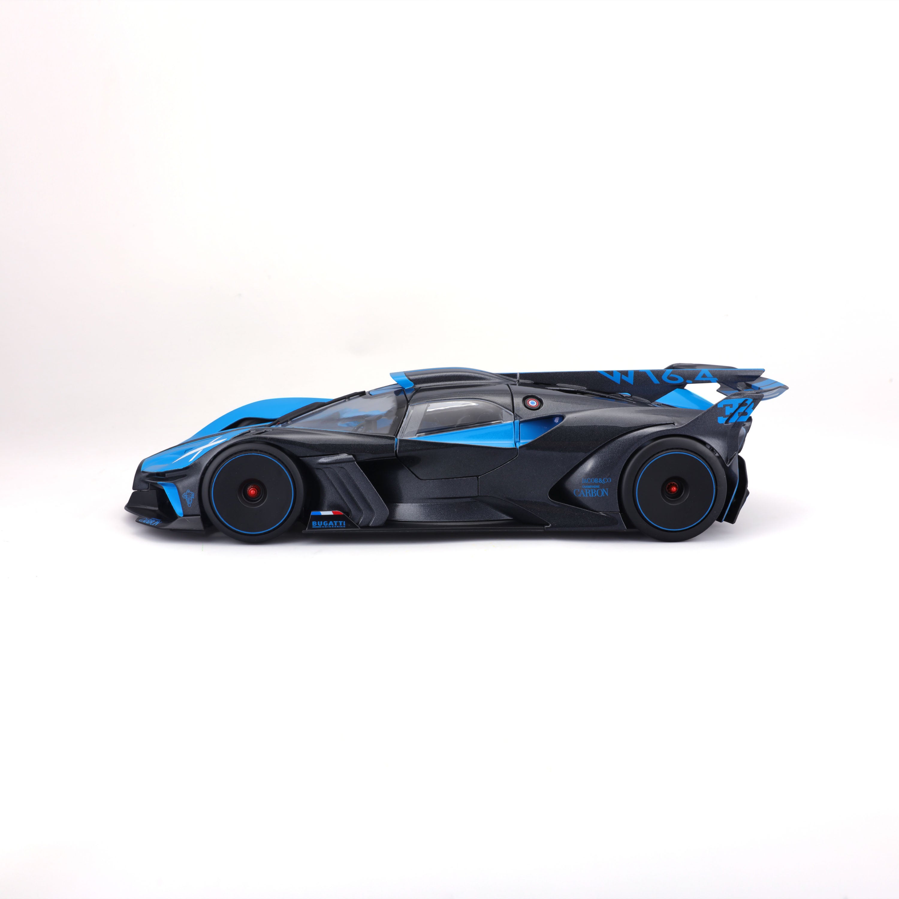 bburago-bugatti-bolide-scala-1-18-blu-e-nero image 7
