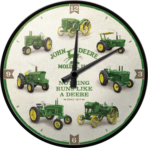 nostalgic-art-john-deere-model-chart-orologio-da-parete-31-cm image 1