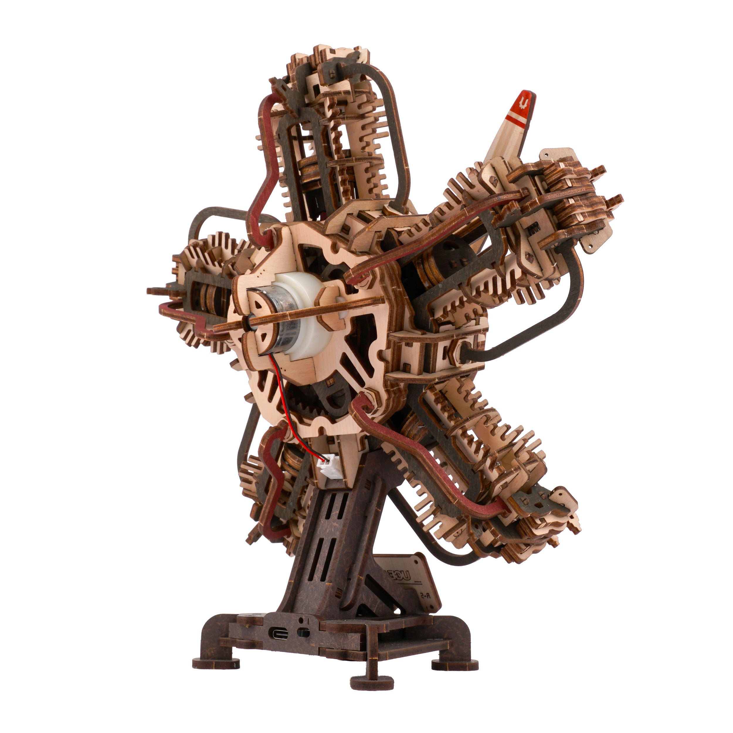 ugears-r-5-aircraft-engine-motore-aeromobile-radiale-in-legno image 5