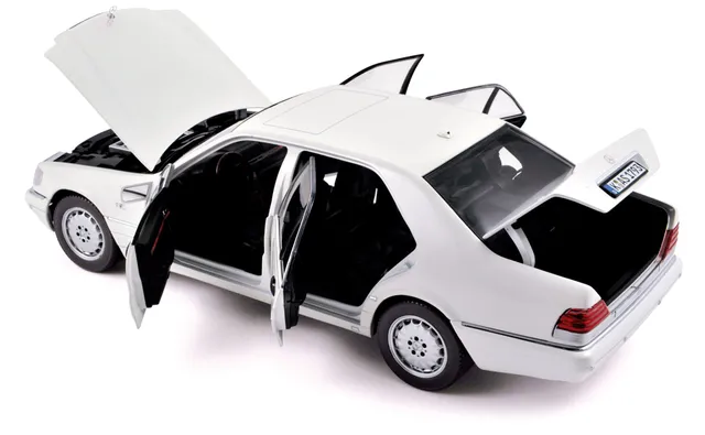 norev-mercedes-benz-s600-1997-1-18-modellino-die-cast-bianco image 1
