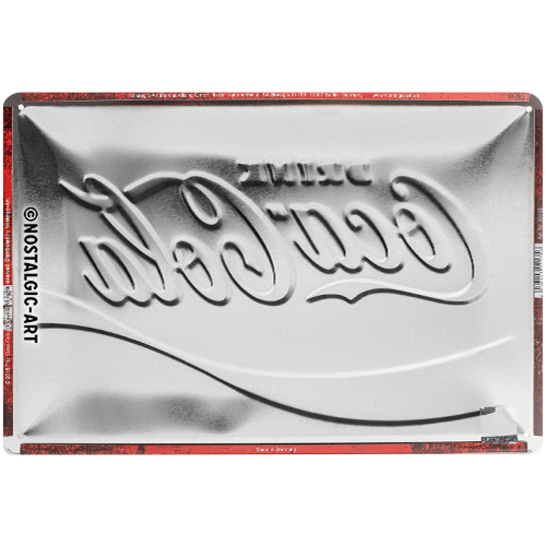 nostalgic-art-coca-cola-logo-red-wave-targa-in-metallo-20x30-cm image 3
