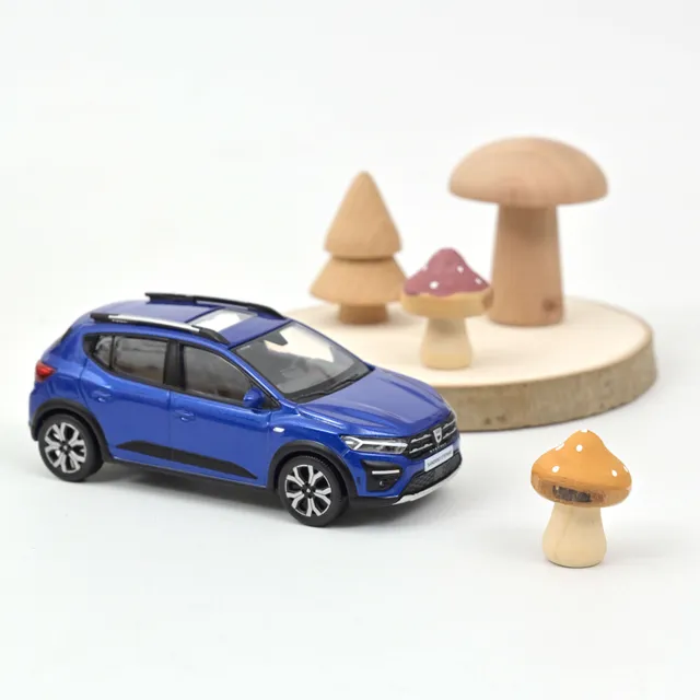 norev-dacia-sandero-stepway-2021-blu-iron-1-43-modellino-die-cast image 1