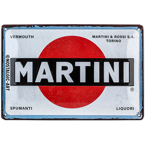 nostalgic-art-martini-logo-white-targa-in-metallo-20x30-cm image 1