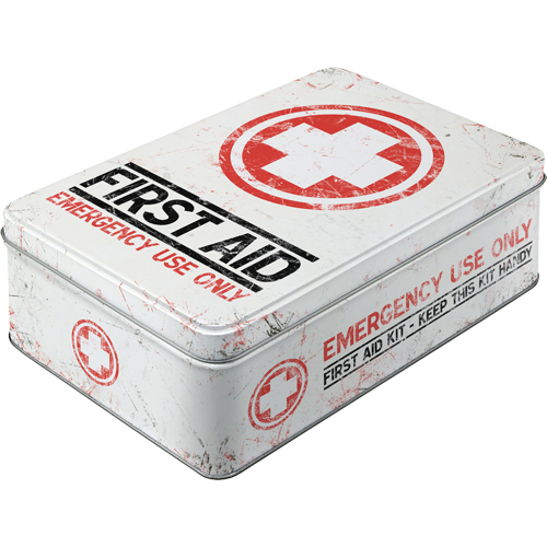 nostalgic-art-first-aid-kit-scatola-piatta-in-metallo-23x16x7-cm-2-5-l image 1