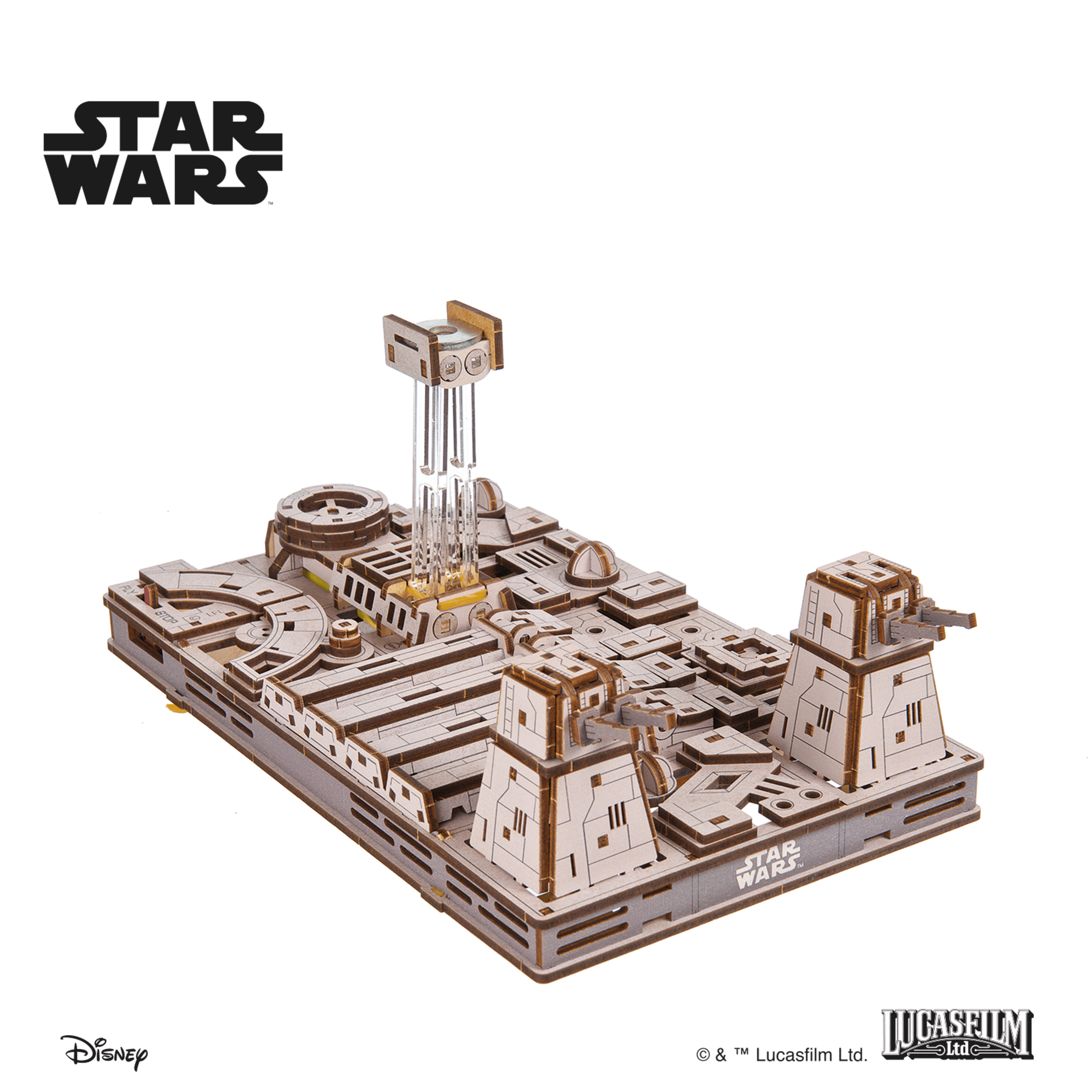 ugears-tie-fighter-star-wars-modellino-meccanico-in-legno image 6