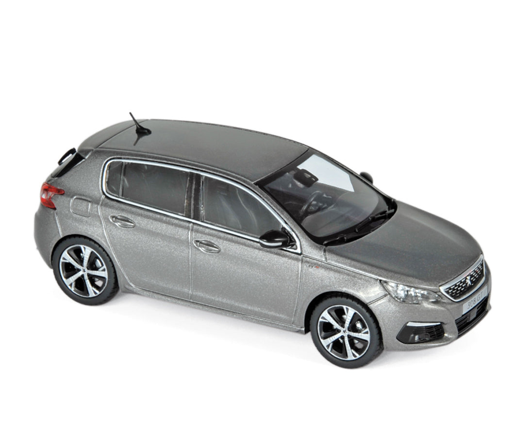 norev-peugeot-308-gt-2017-artense-grey-modellino-auto-1-43 image 1