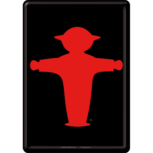 nostalgic-art-ampelmann-rosso-cartolina-in-metallo-10x14-cm image 1