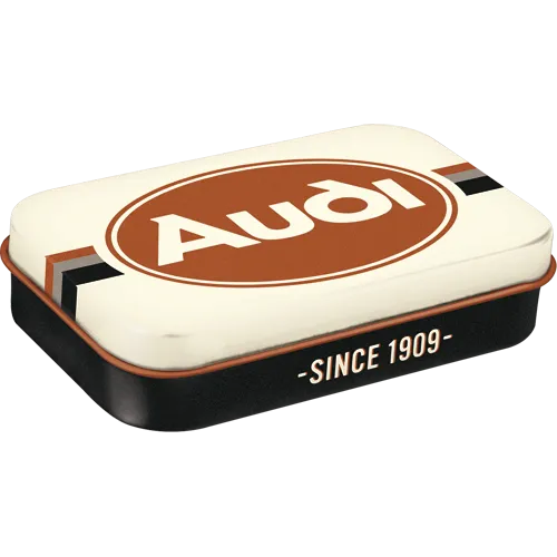 nostalgic-art-audi-logo-scatola-mentine-in-metallo-xl-8x6x2-cm image 1