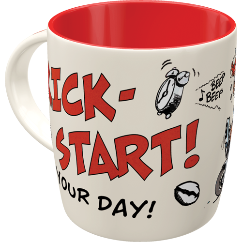nostalgic-art-motomania-kick-start-your-day-tazza-in-ceramica-330-ml image 1