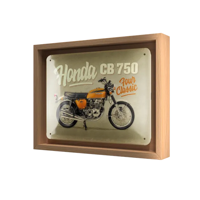 nostalgic-art-honda-mc-cb750-four-cornice-n-frame-s-edition image 1
