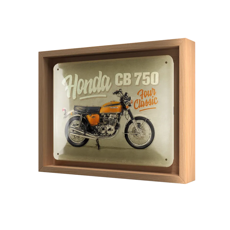 nostalgic-art-honda-mc-cb750-four-cornice-n-frame-s-edition image 1