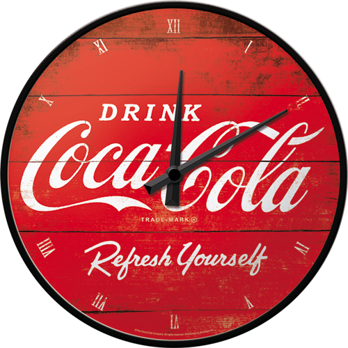 nostalgic-art-coca-cola-logo-red-orologio-da-parete-31-cm image 1
