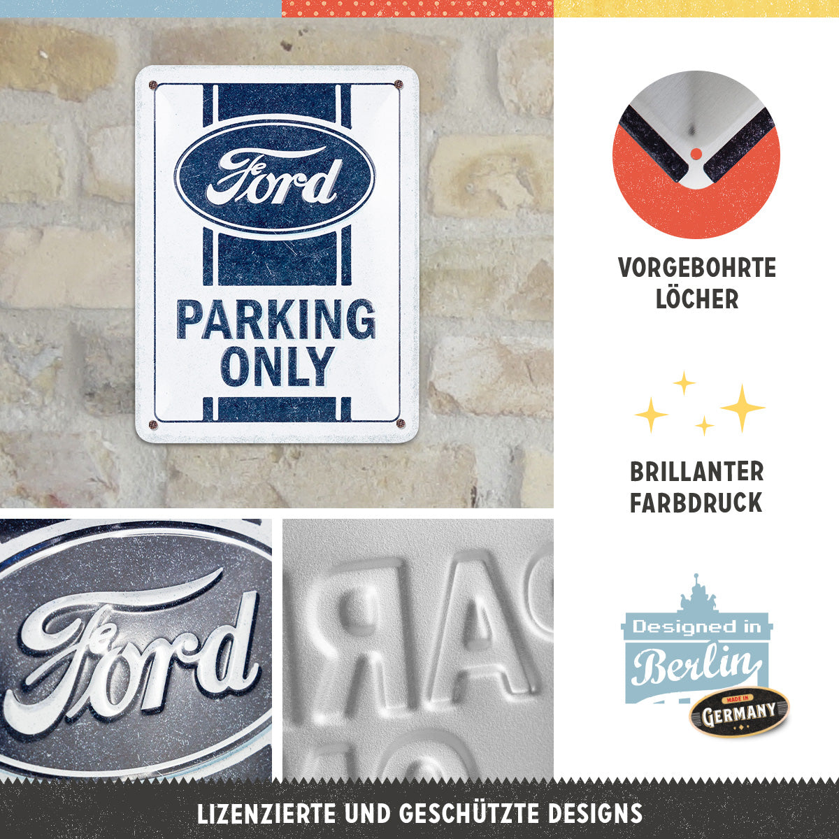 nostalgic-art-ford-parking-only-targa-in-metallo-15x20-cm-2 image 2