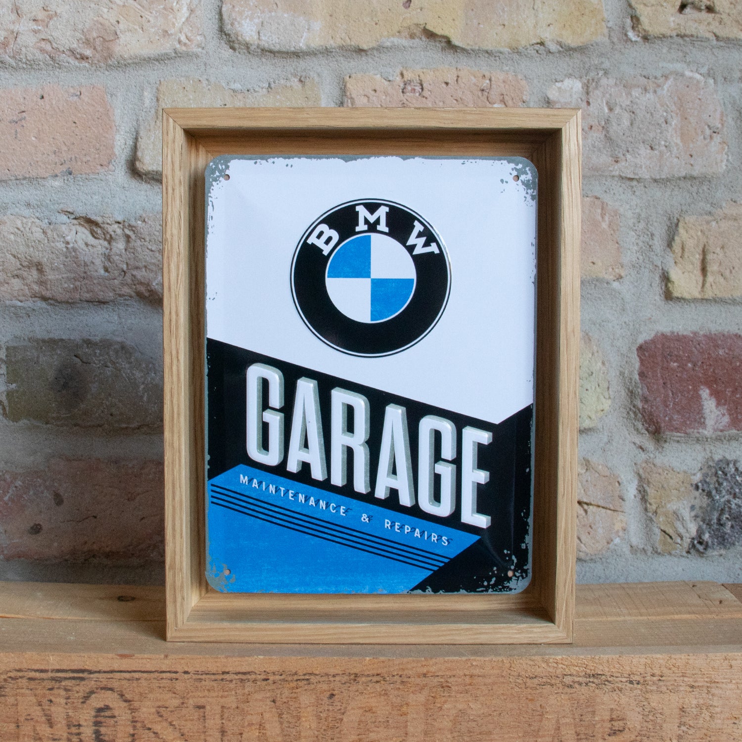 bmw-garage-n-frame-s-edition-nostalgic-art-cornice-rovere-18-5x24-cm image 3